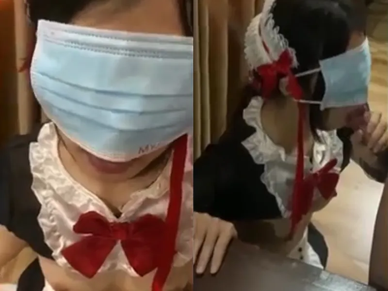 Cô bạn gái việt dâm cosplay nô lệ liếm bú con cục thịt điêu luyện